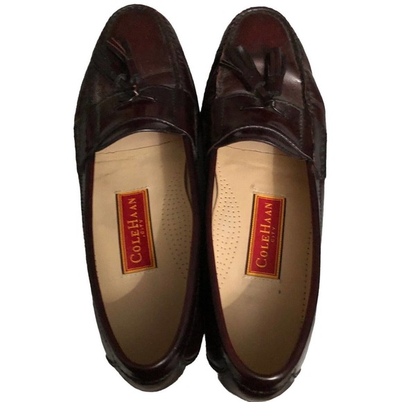Cole Haan Men\'s Size 10 B Pinch Tassel Loafer Burgundy C03507 main image 7